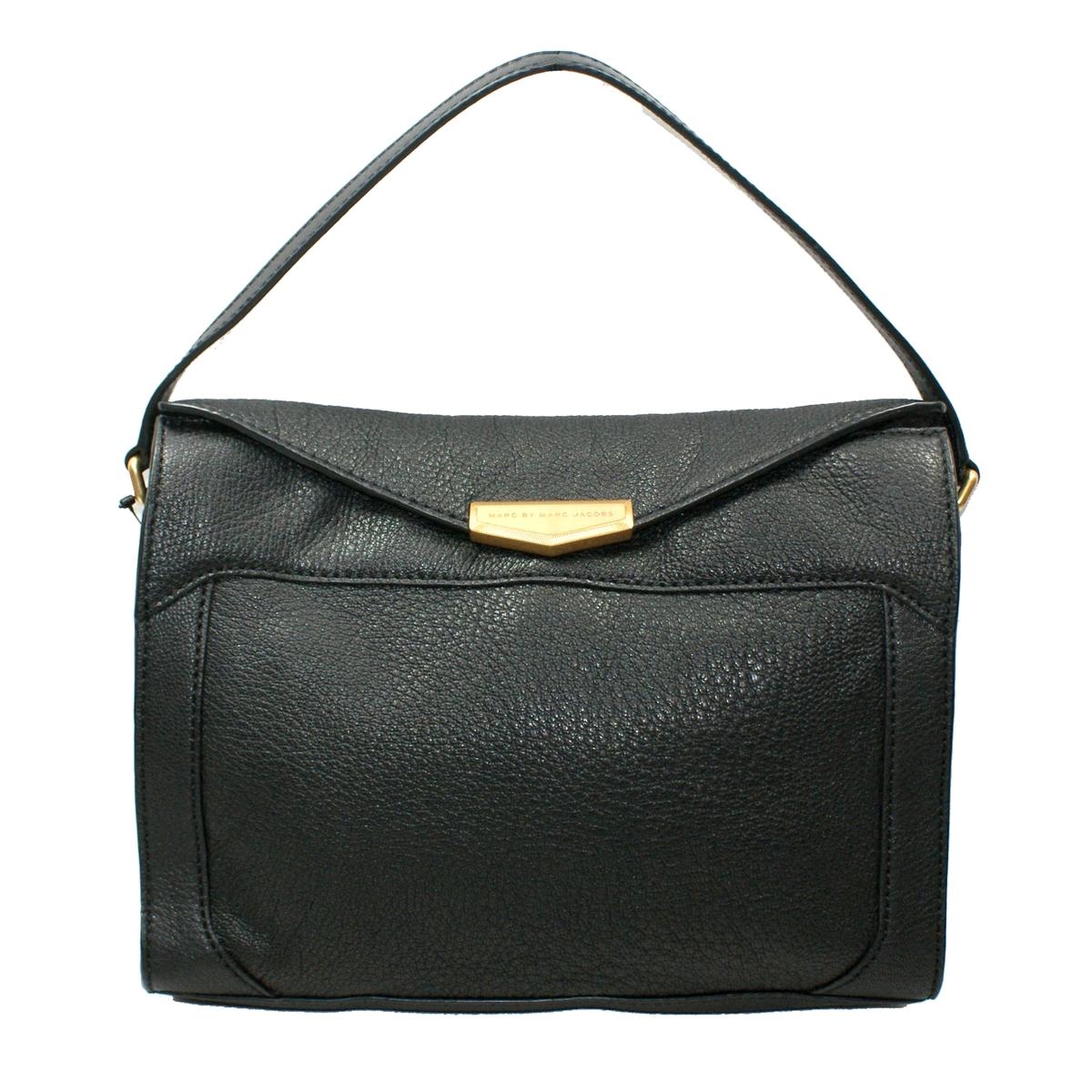 Marc By Marc Jacobs Black Genuine Leather Large Clutch/ Handbag M3123110 Marc By Marc Jacobs