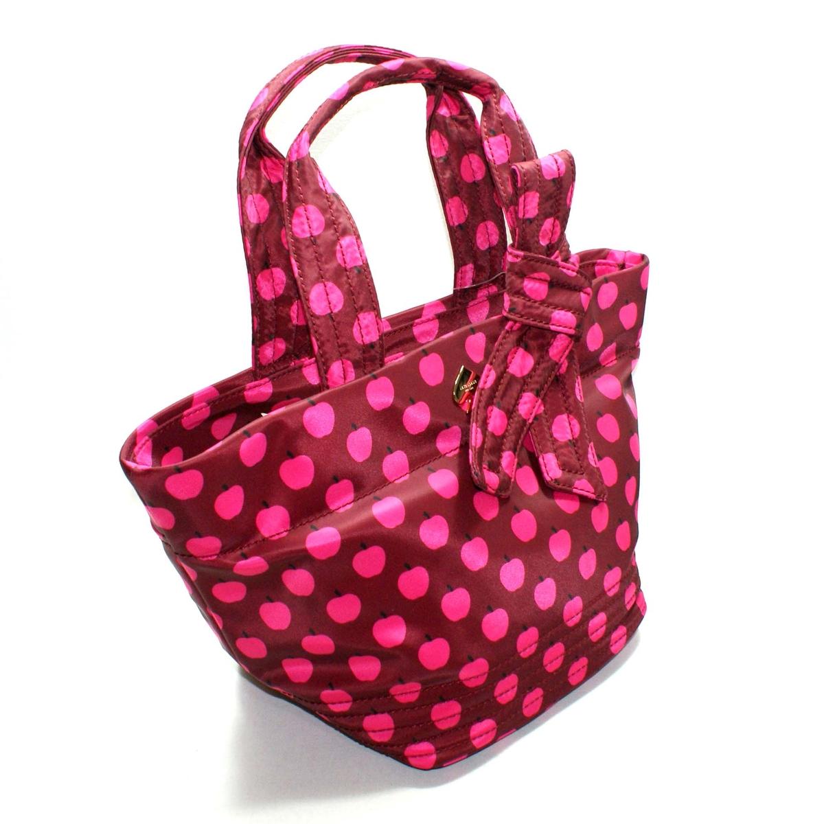 Kate Spade Hana Flatiron Nylon Apple Small Tote/ Handbag #PXRU4222