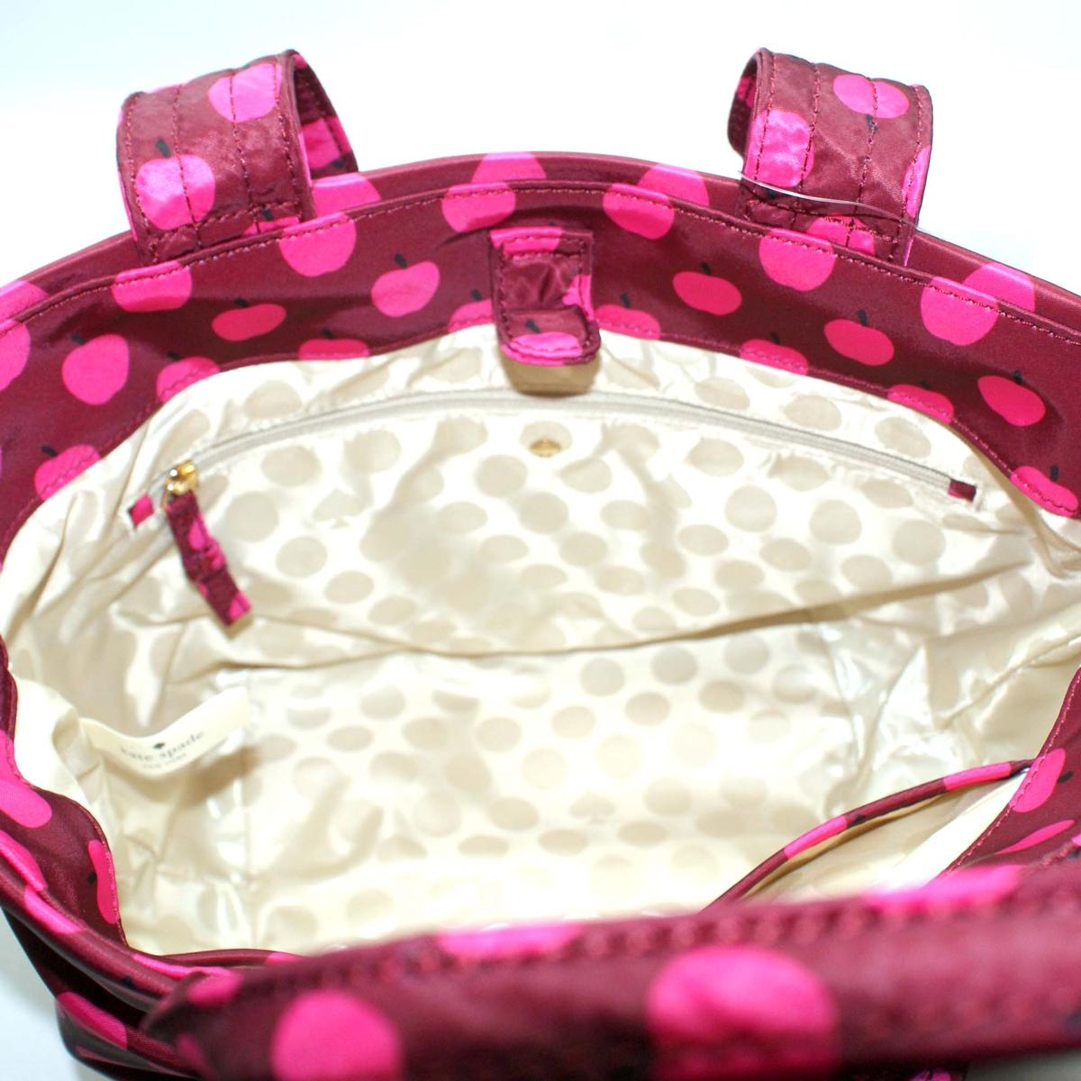 Kate Spade Hana Flatiron Nylon Apple Small Tote/ Handbag PXRU4222