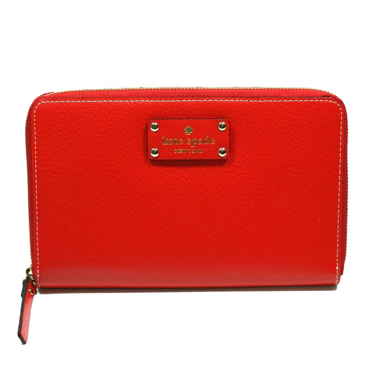 Kate Spade Wellesley Red Zip Travel Wallet/ Clutch