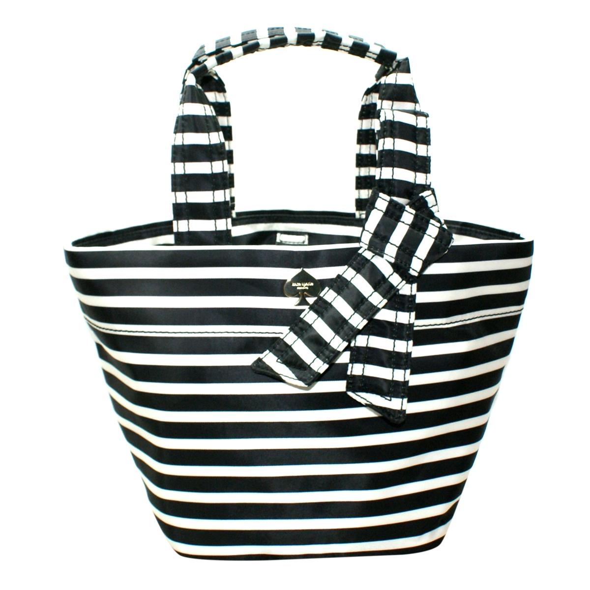 Kate Spade Hana Flatiron Nylon Stripe Small Tote/ Handbag PXRU4222
