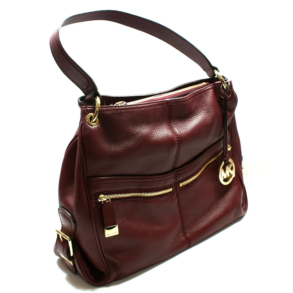 Michael Kors Layton Genuine Leather Large Shoulder Bag Cinnabar #38F3CLYL3L | Michael Kors ...