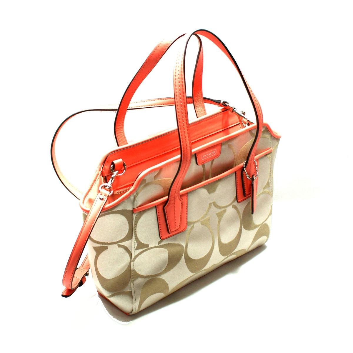 Coach Taylor Signature Mini Crossbody/ Swing Bag Coral 28641 Coach 28641