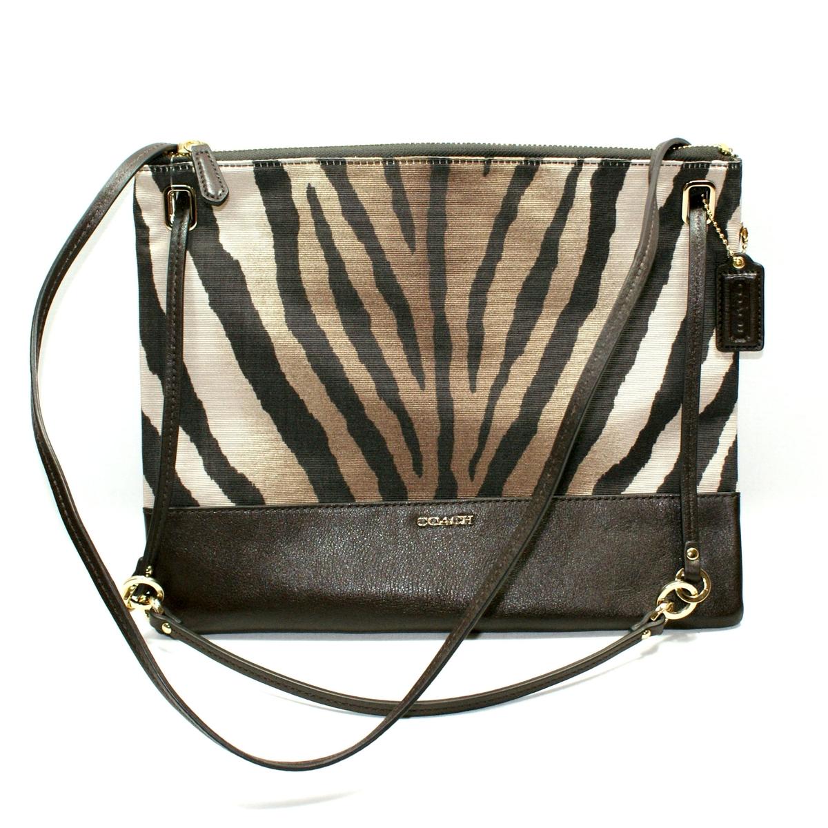 Coach Madison Zebra Convertible Hippie Shoulder/ Crossbody Bag #51086 | Coach 51086