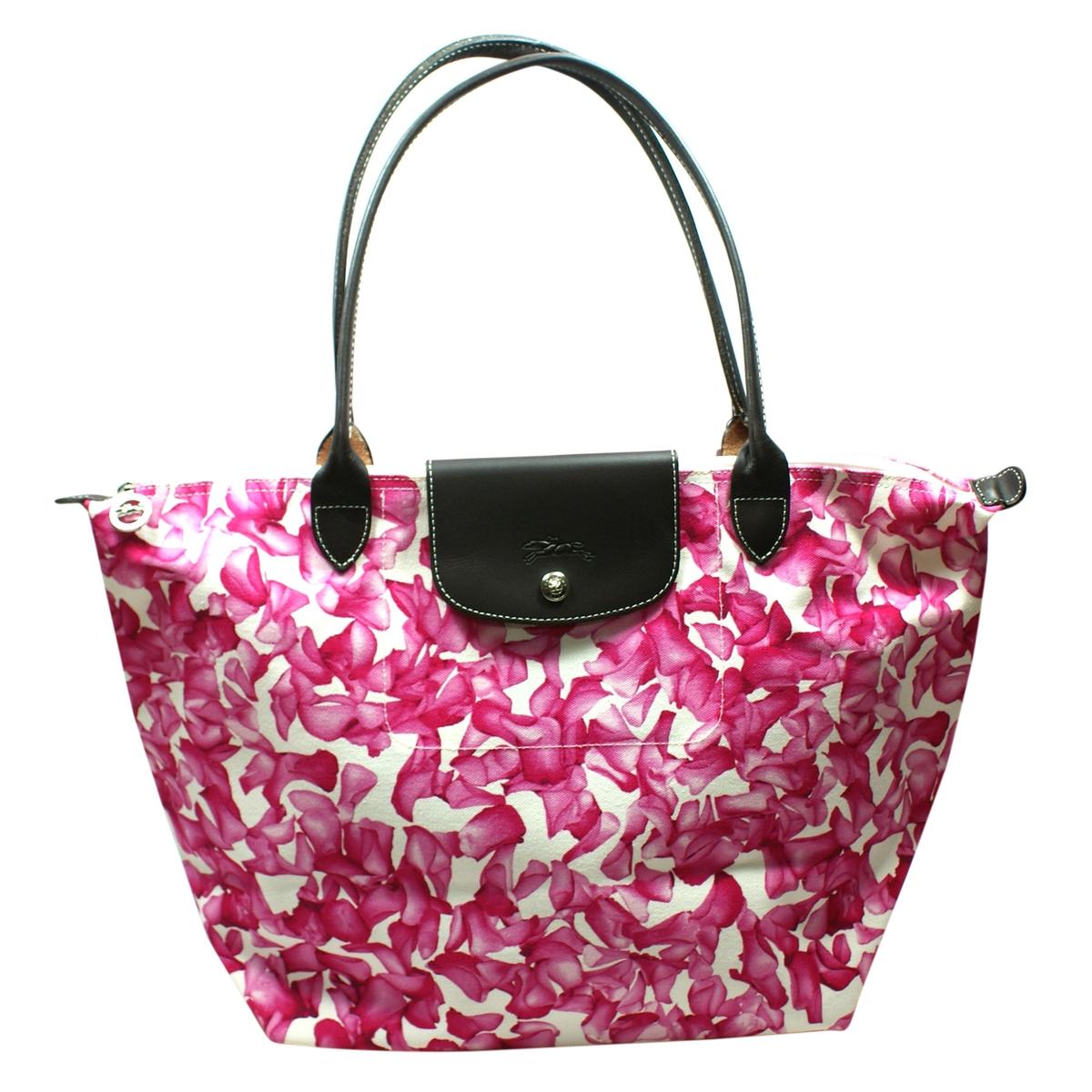 Longchamp Large Double Shoulder Duffle Tote Bag Rose 1899517018