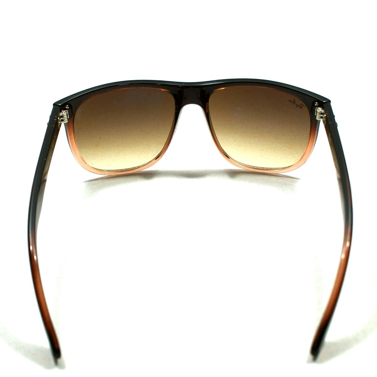 Ray-Ban RB4147 Boyfriend 827/51 2N Sunglasses Ray-Ban RB4147 Boyfriend black frame with dark grey lenses  main image 3