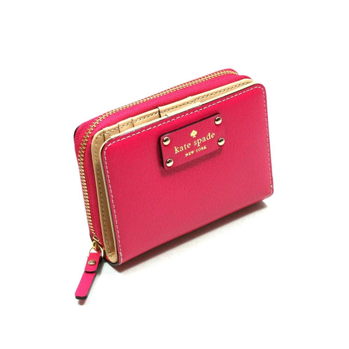 Kate Spade Cara Wellesley Small Wallet Deep Pink #WLRU1745 | Kate Spade WLRU1745