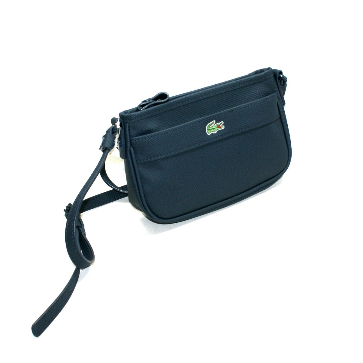 Lacoste Black Iris PVC Clutch Swing/ Crossbody Bag Navy Blue NF0282NC Lacoste NF0282NC