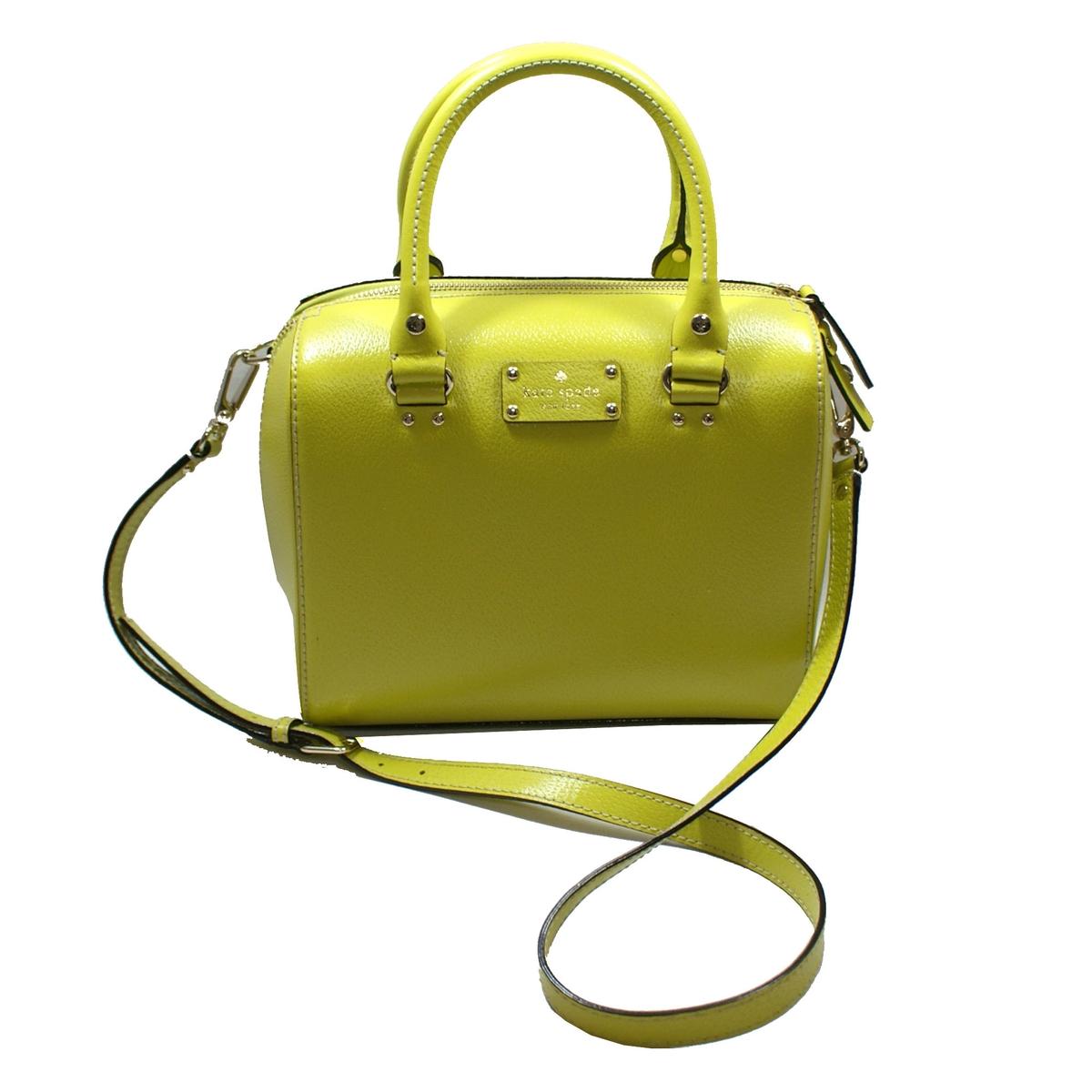 Kate Spade Alessa Wellesley Yellow Satchel/ Handbag/ Crossbody Bag 
