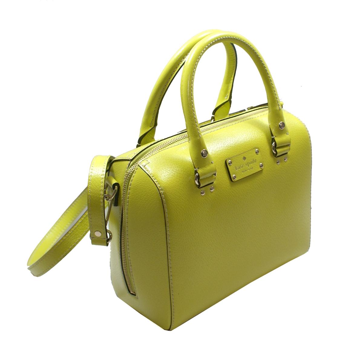 Kate Spade Alessa Wellesley Yellow Satchel/ Handbag/ Crossbody Bag 