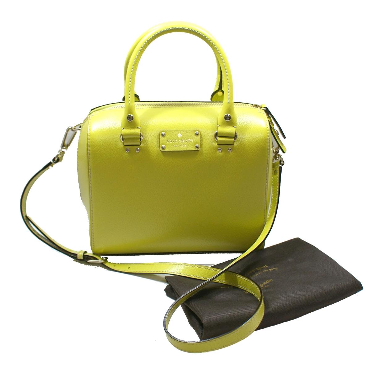 Kate Spade Alessa Wellesley Yellow Satchel/ Handbag/ Crossbody Bag 