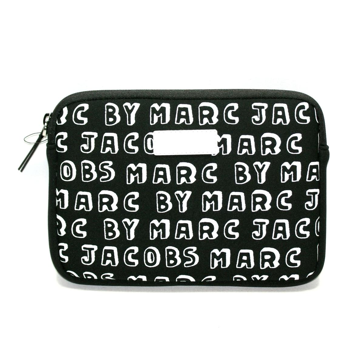 Marc By Marc Jacobs Black Multi Neoprene Apple Mini Ipad Case/ Pouch 
