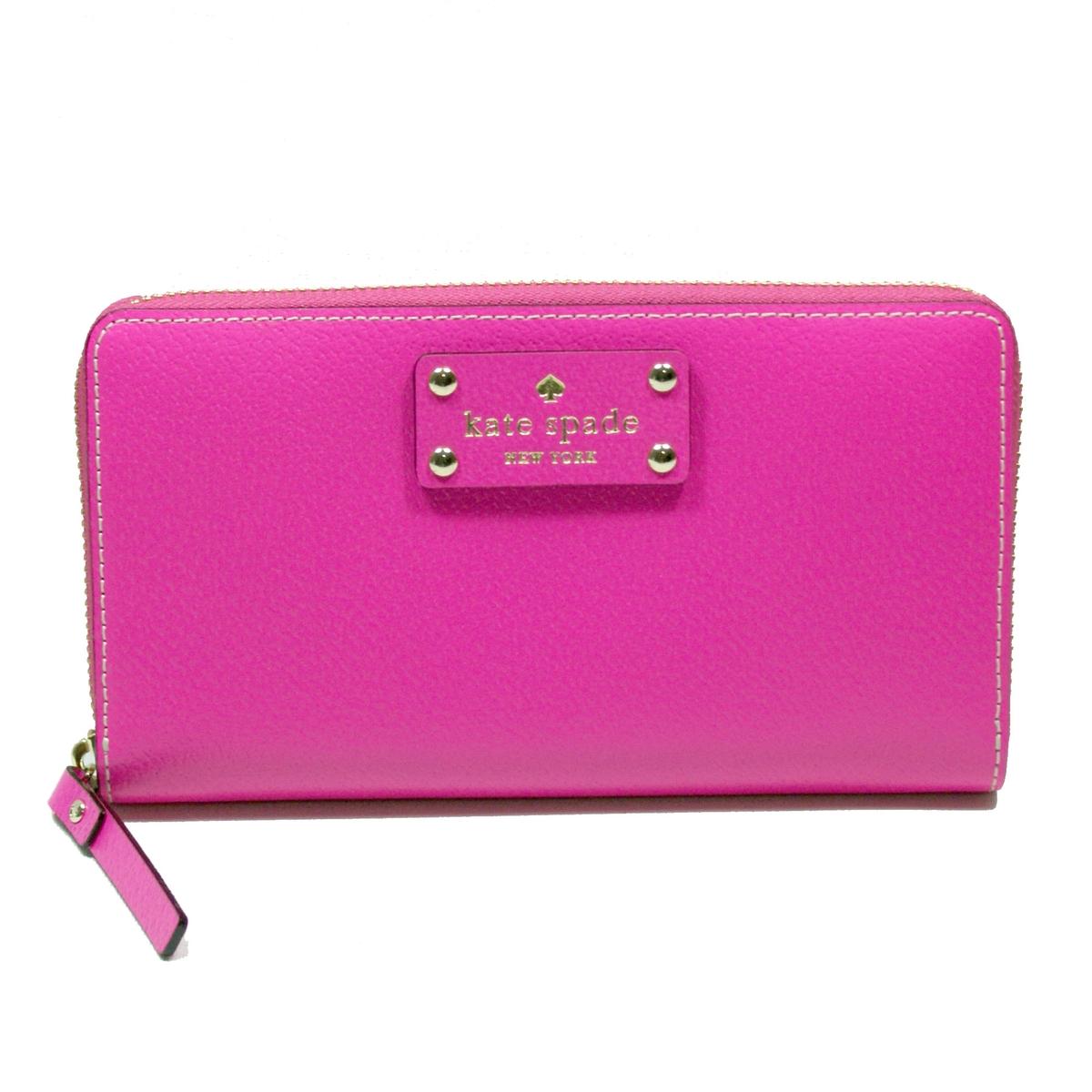 Kate Spade Neda Wellesley Leather Snap Dragon Zip Around Wallet/ Clutch