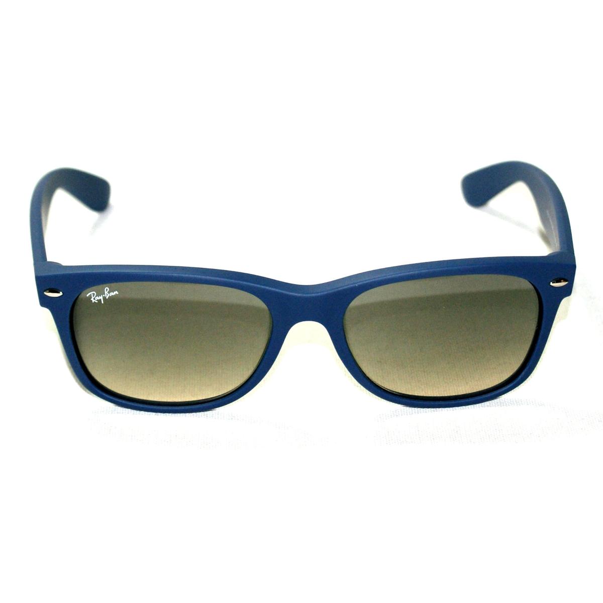 Ray Ban Ray Ban New Wayfarer Sunglasses Blue Matt Rb2132 81132 55 18