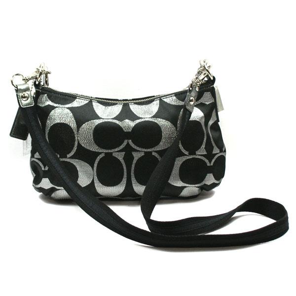 Coach Poppy Signature Lurex Groovy Shoulder/Swing Bag #14438