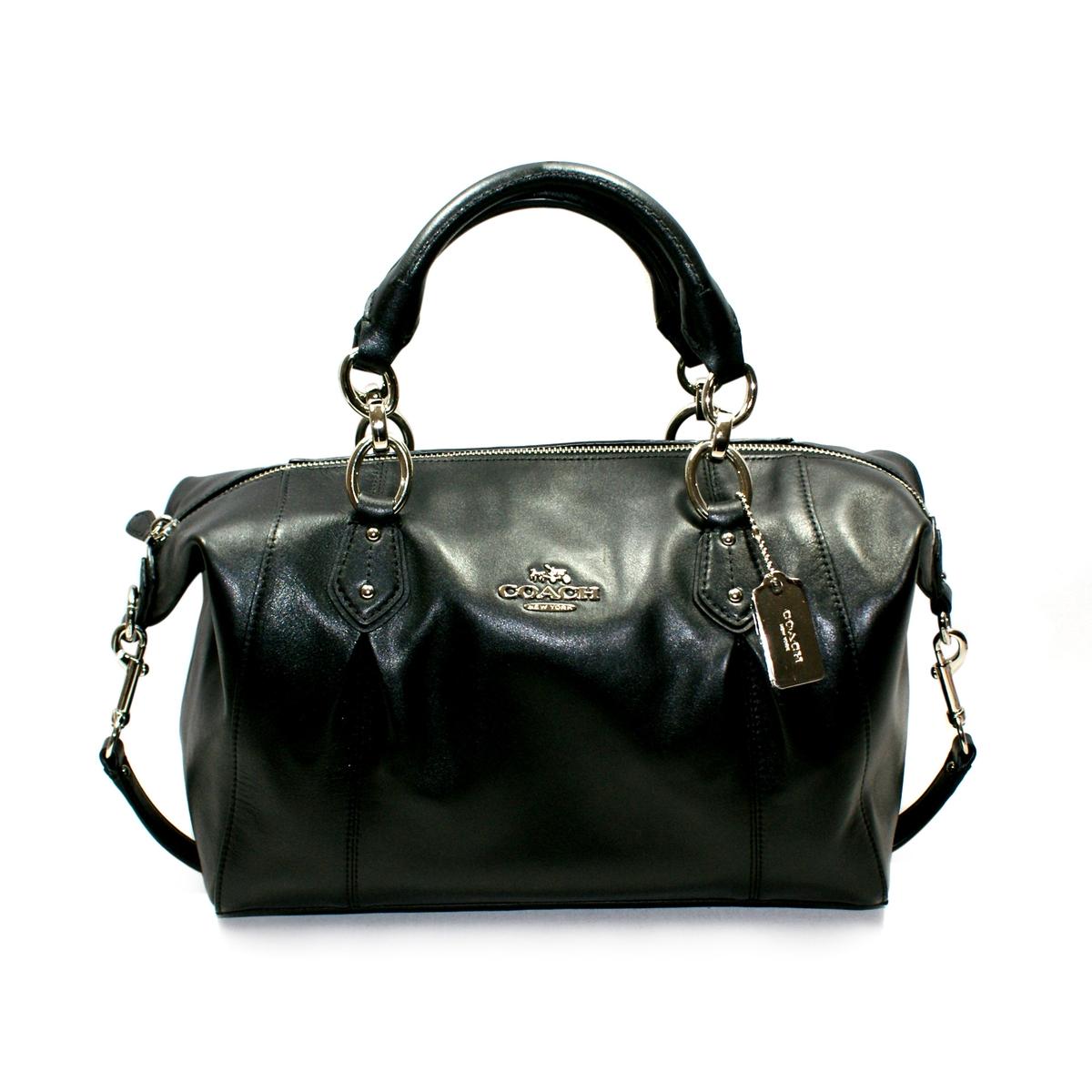 black leather handbag shoulder