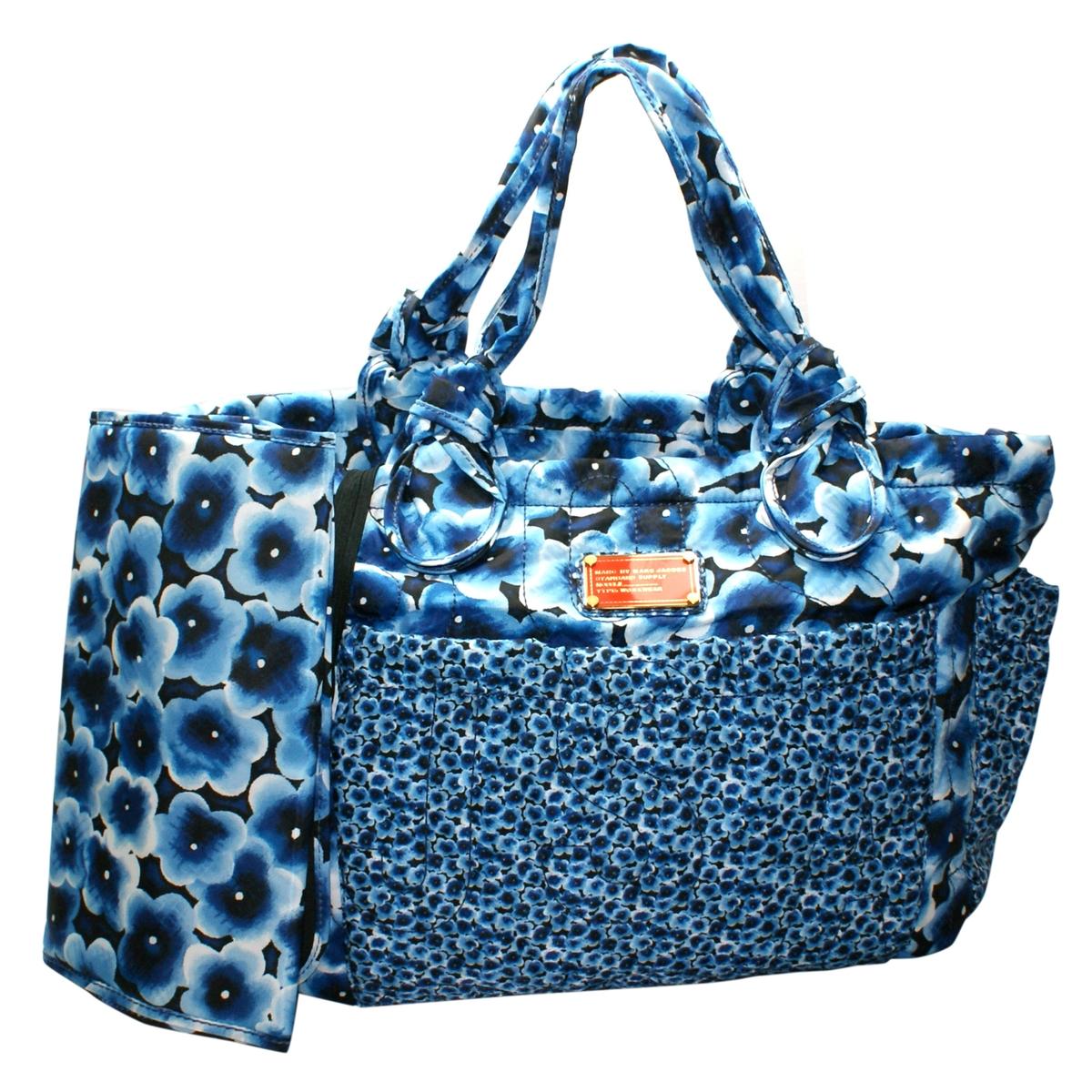 Marc By Marc Jacobs Skipple Blue Multi Large Tote/ Diaper Bag M0004523 Marc By Marc Jacobs