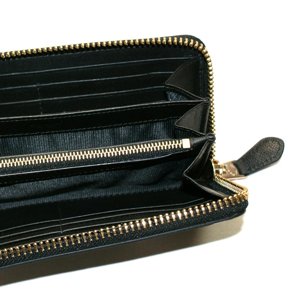 Coach Zebra Embossed Texture Accoradian Zip Around Wallet 52340