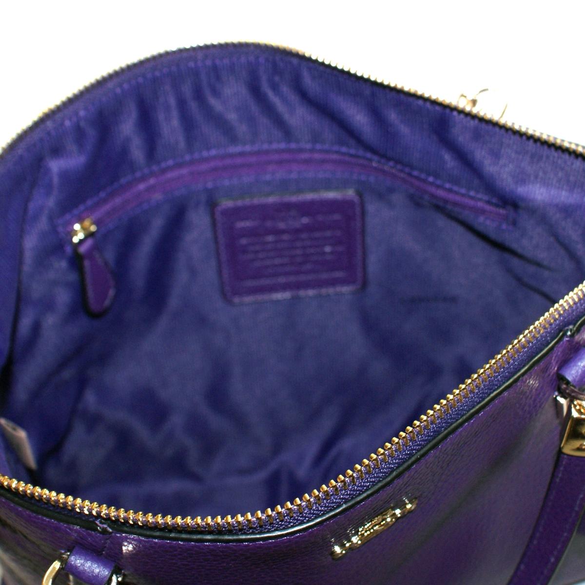 Coach Pebbled Leather Small Kelsey Violet Handbag/ Crossbody Bag #33733 | Coach 33733