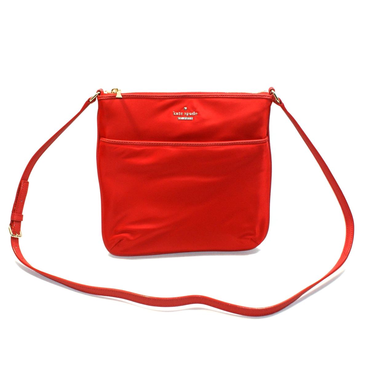 red crossbody bag kate spade Kate Spade Joni Classic Nylon Swing/ Crossbody Bag Garnet Red #PXRU5388 | Kate Spade PXRU5388