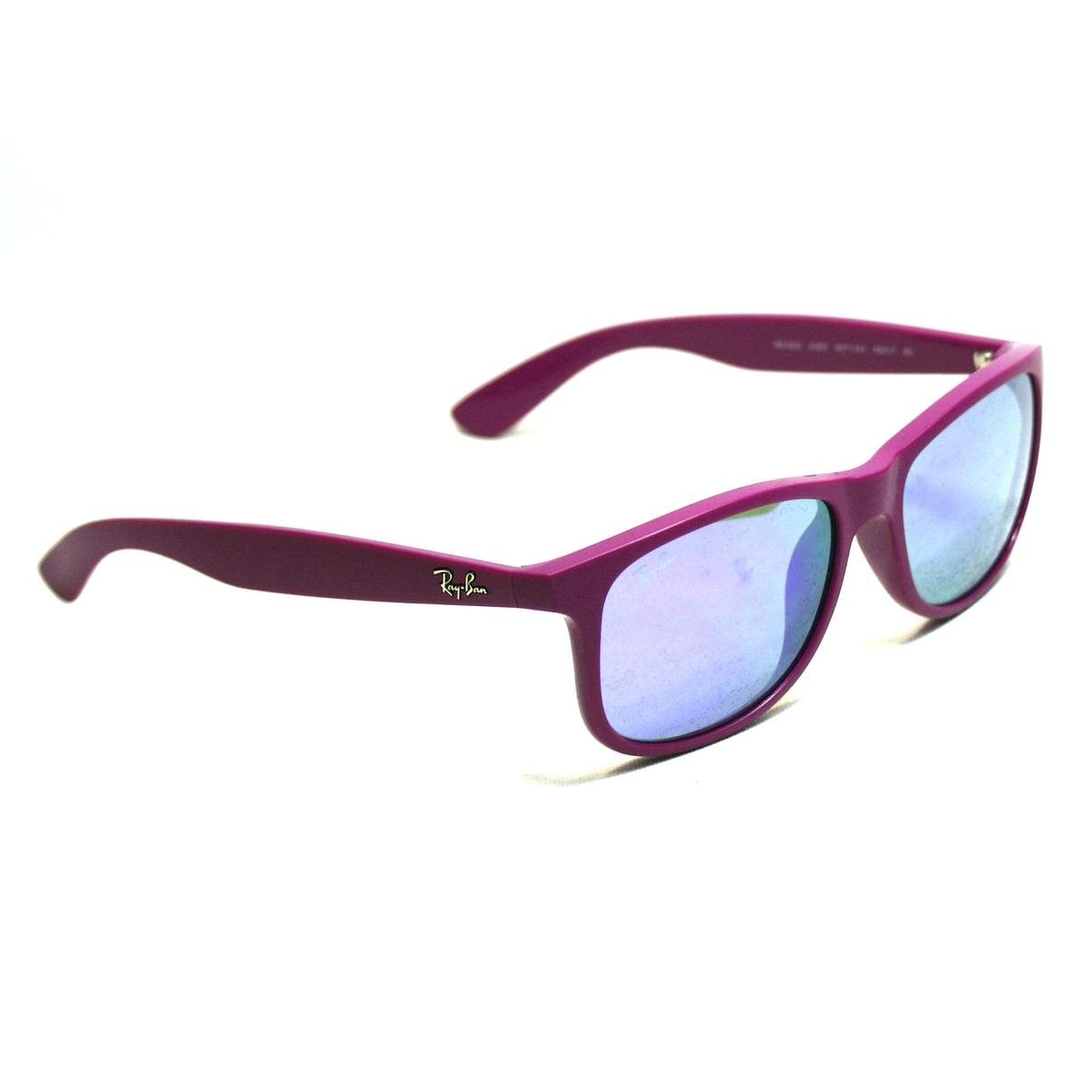 Ray Ban Andy Magenta Matte Sunglasses #RB4202 6071 4V 55 17  display picture 2