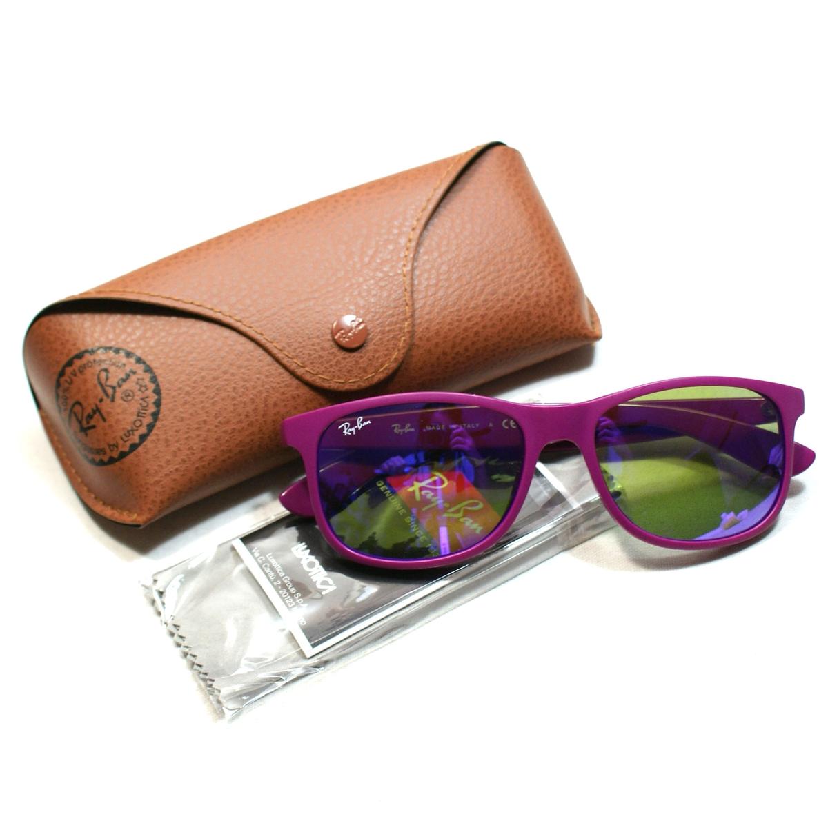 Ray Ban Andy Magenta Matte Sunglasses #RB4202 6071 4V 55 17  display picture 3