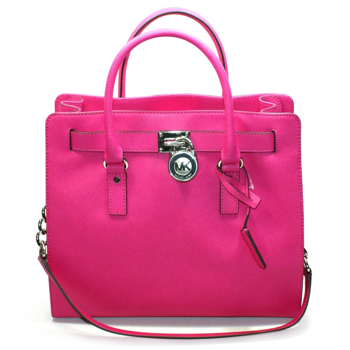 Michael Kors Hamilton Large Genuine Leather Tote/ Shoulder Bag