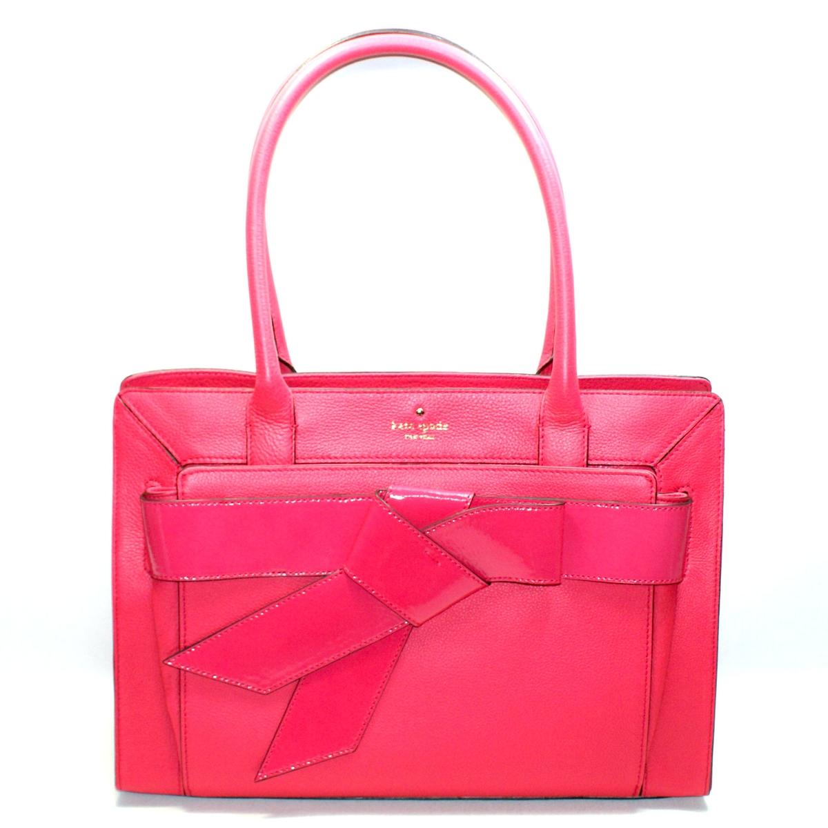 Kate Spade Helena Bow Valley Pink Leather Tote/ Shoulder Bag #WKRU2116