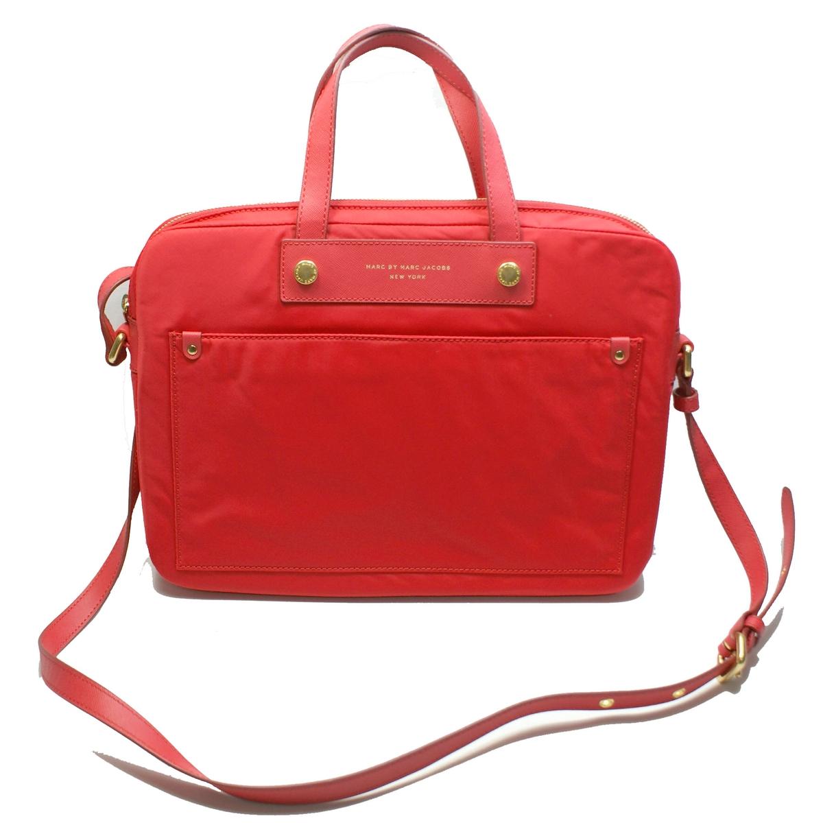 Marc by Marc Jacobs Cambridge Red Nylon Laptop Bag/ Messenger Bag 13