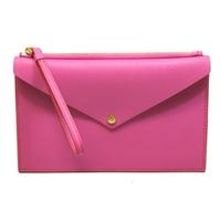 Marc By Marc JacobsFuschia Multi Saffiano Leather Wristlet/ Clutch