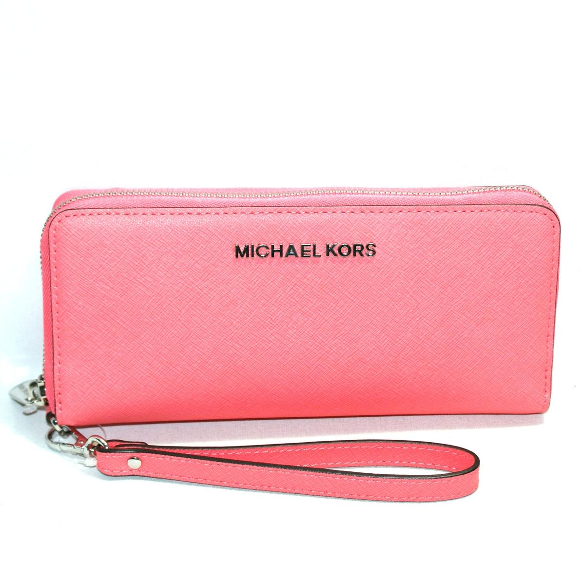 Michael Kors Jet Set Travel Continental Leather Wallet/ Clutch