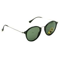 Ray BanRay Ban Round Fleck Black Sunglasses 