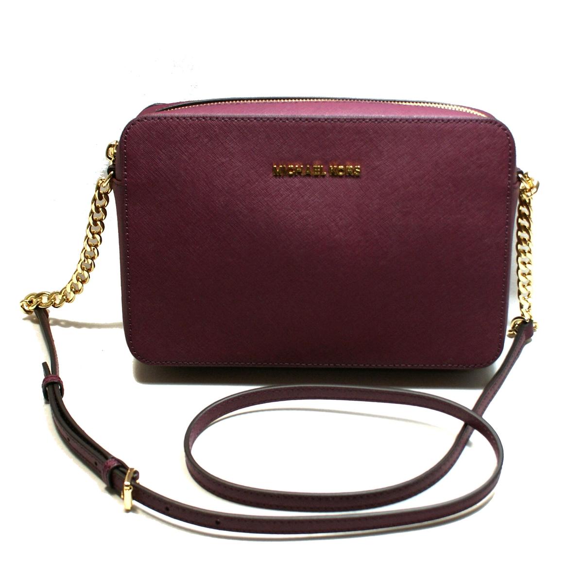 plum leather crossbody bag