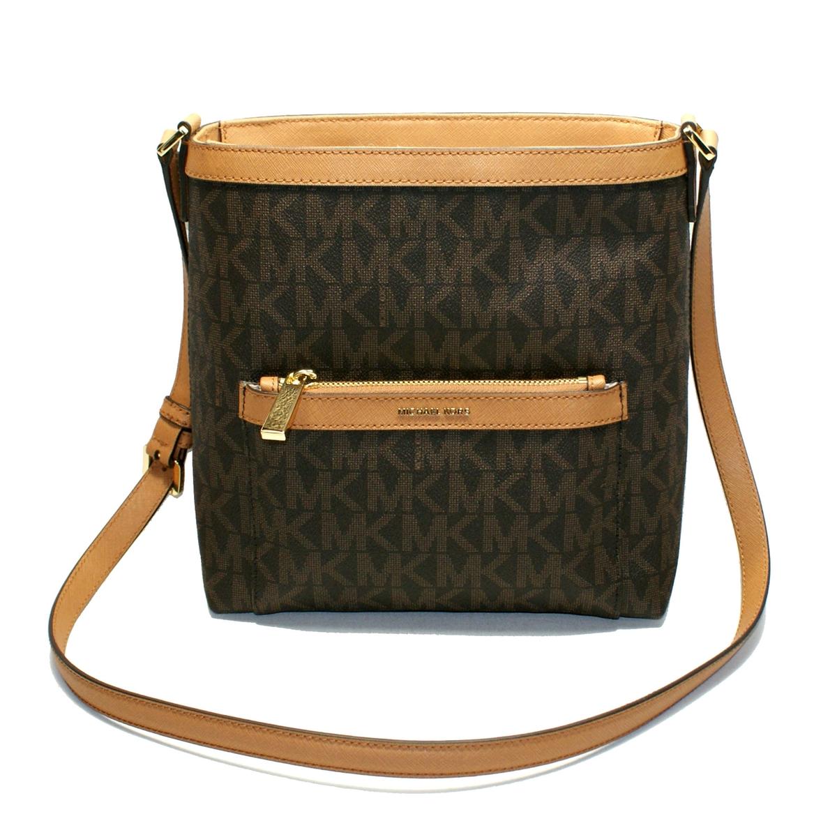 Michael Kors Morgan Medium Messenger/ Crossbody Bag Brown #38H6GOGM2B | Michael Kors 38H6GOGM2B