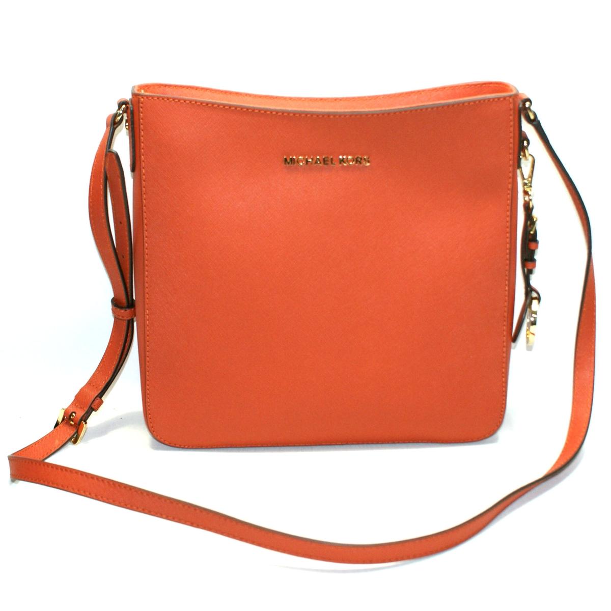 michael kors orange crossbody bag