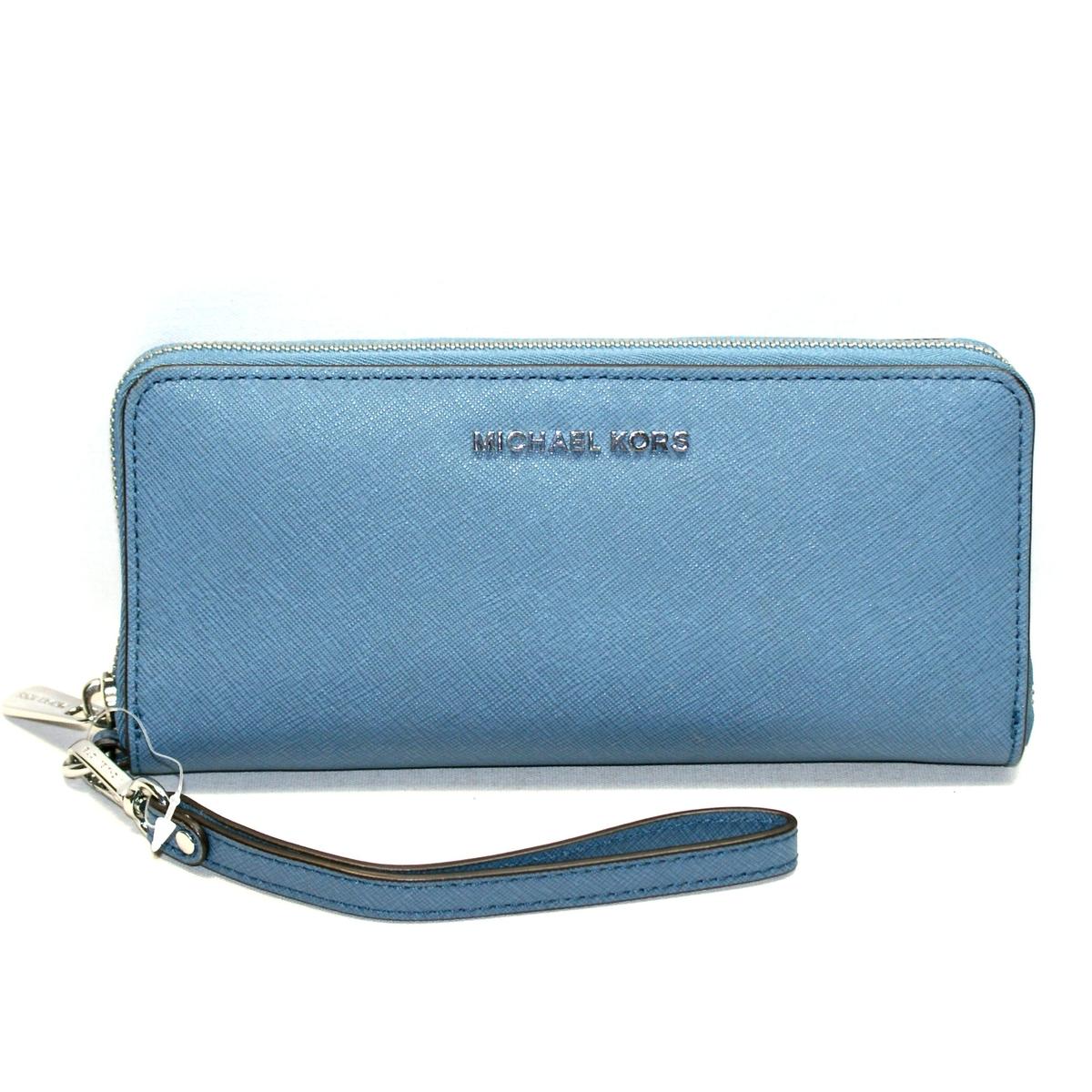 michael kors denim wristlet