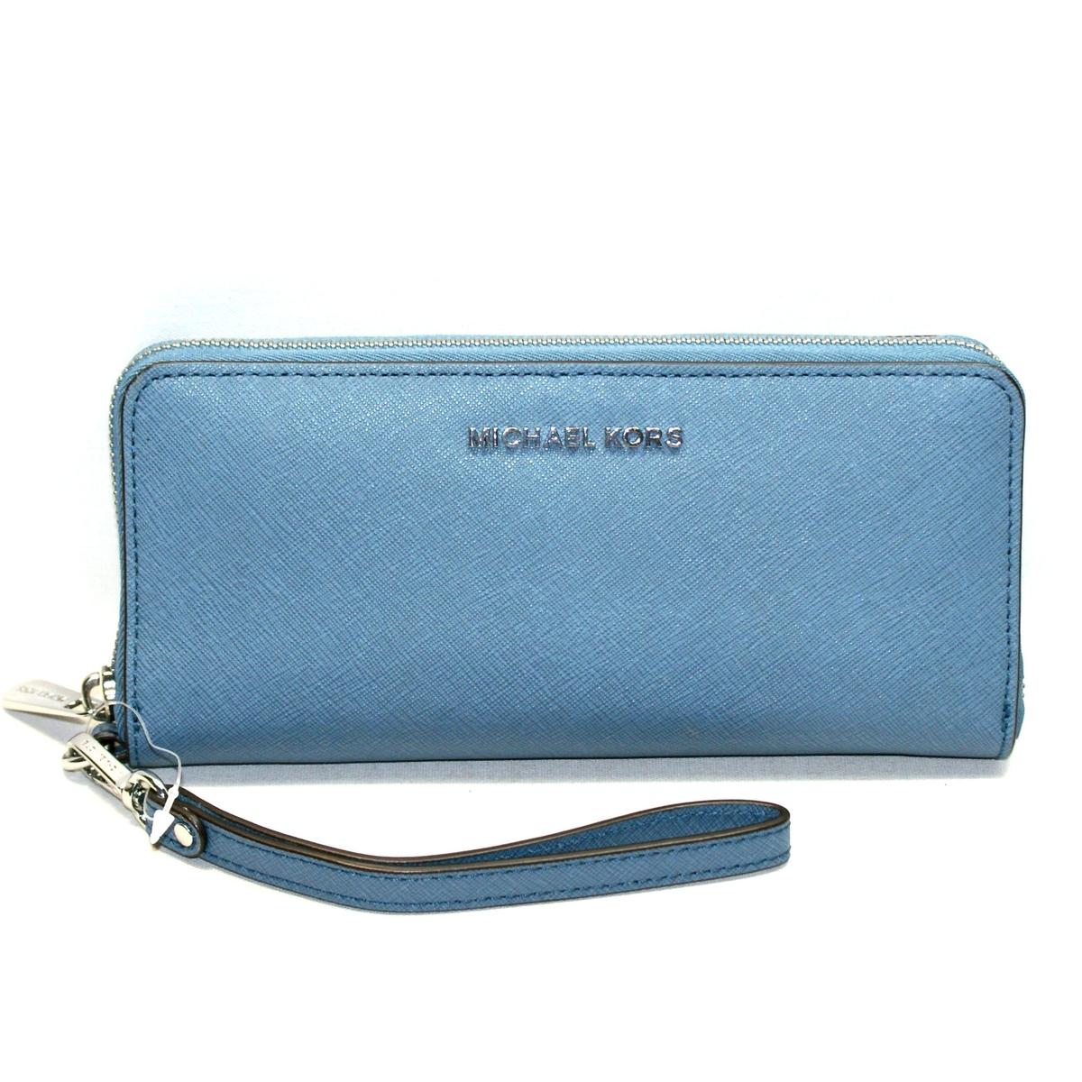 michael kors denim blue wallet