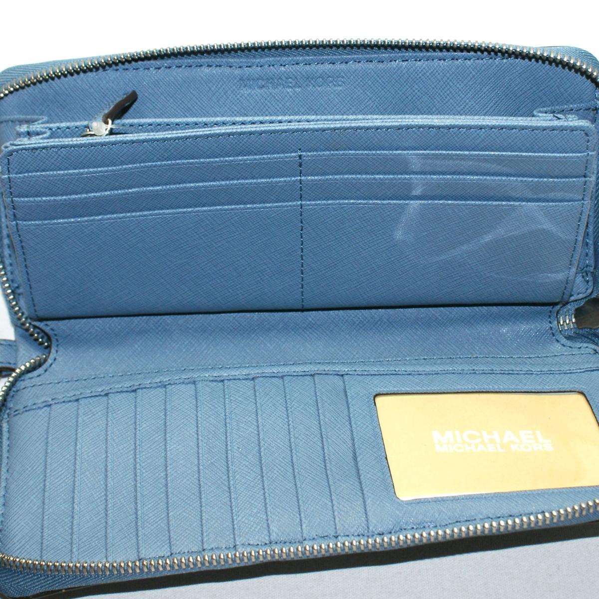 michael kors denim wristlet