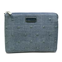 Marc By Marc JacobsNavy Denim Multi Canvas Flat Pouch