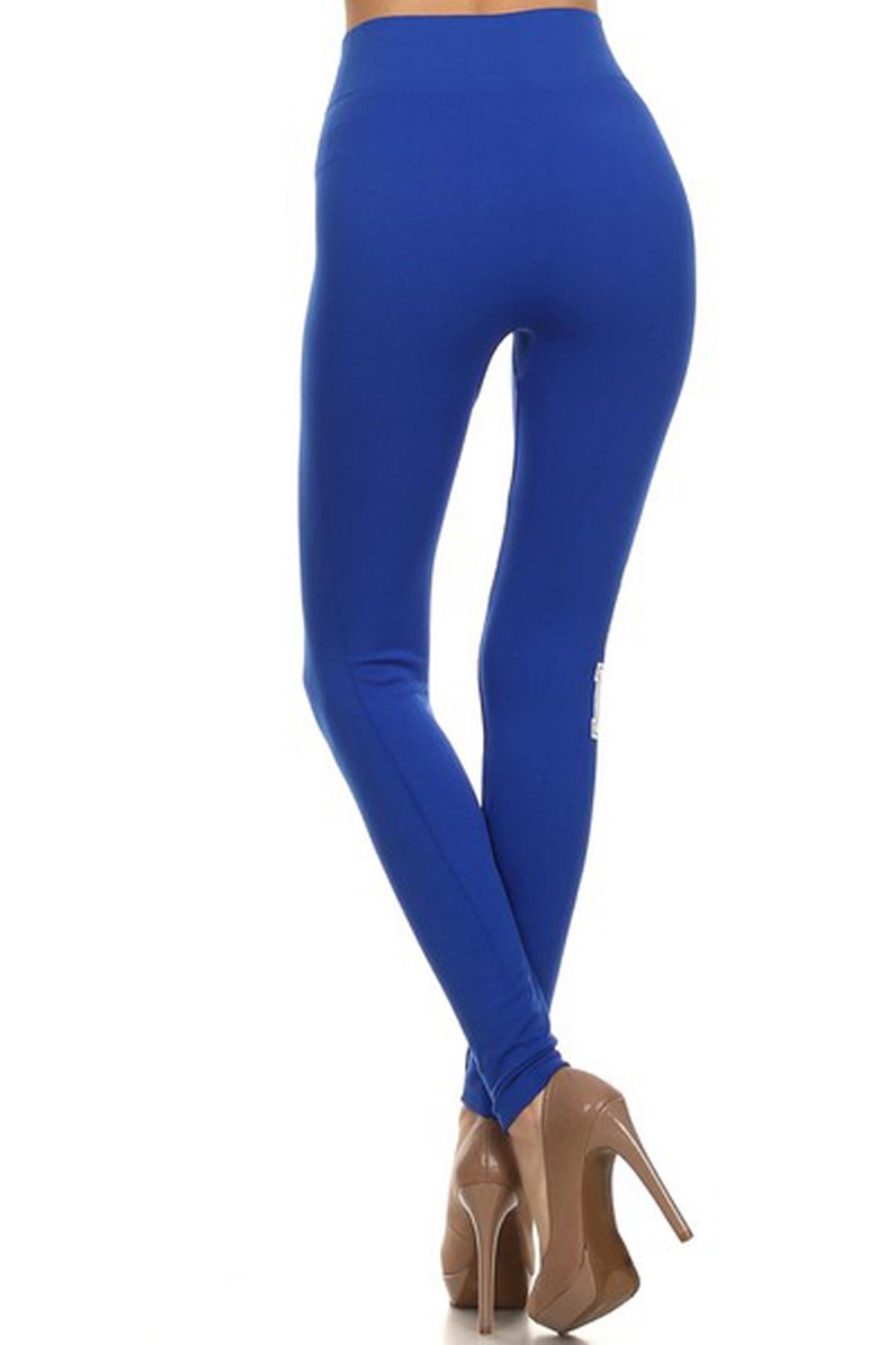 High Waisted Leggings in Royal Blue