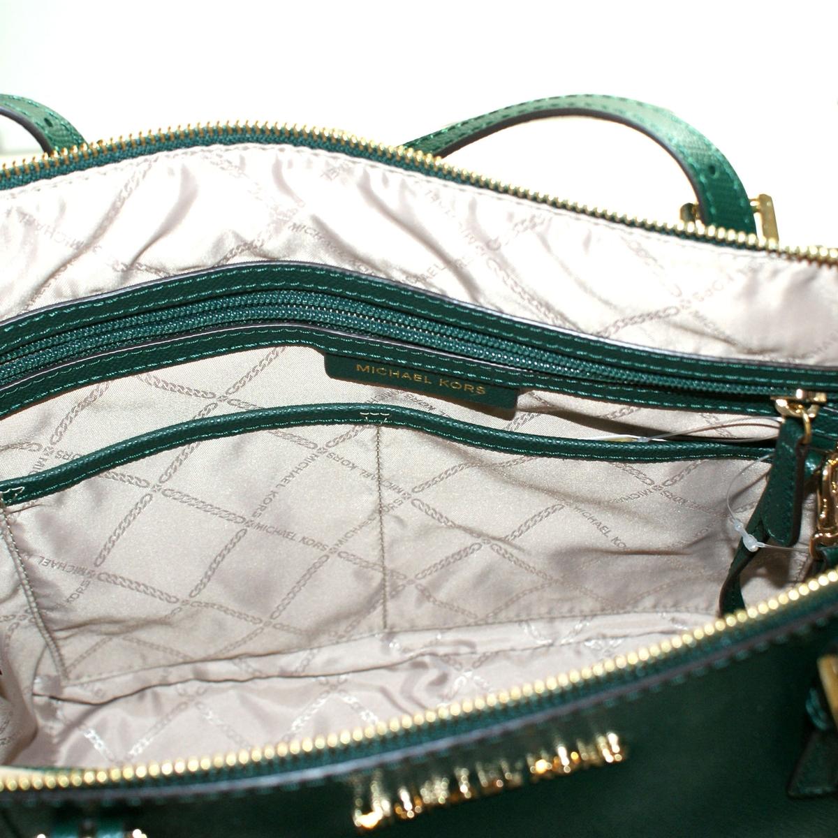 michael kors jet set satchel green