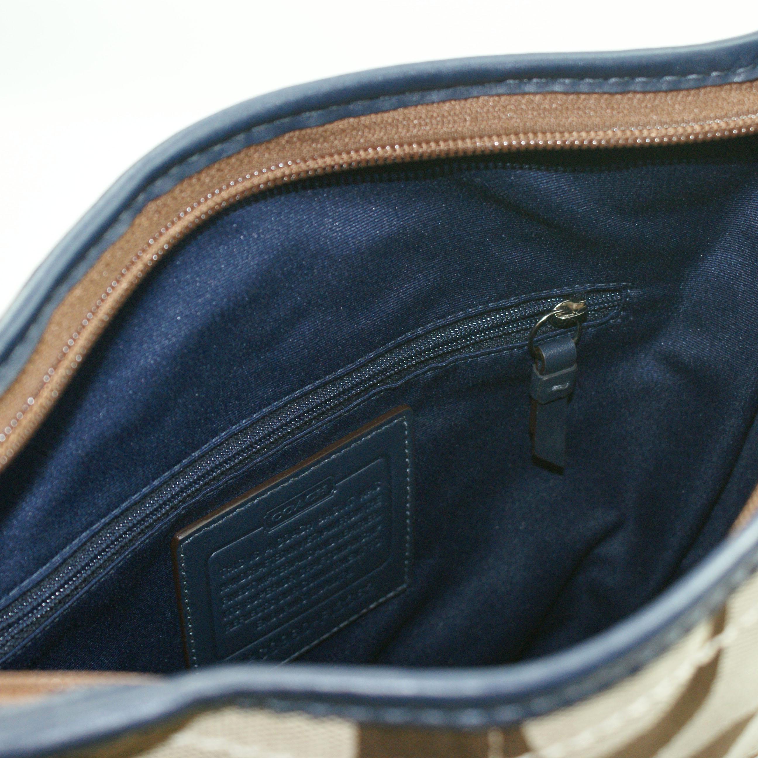 Coach Signature Rugby Blue Duffle Bag 13362 Coach 13362