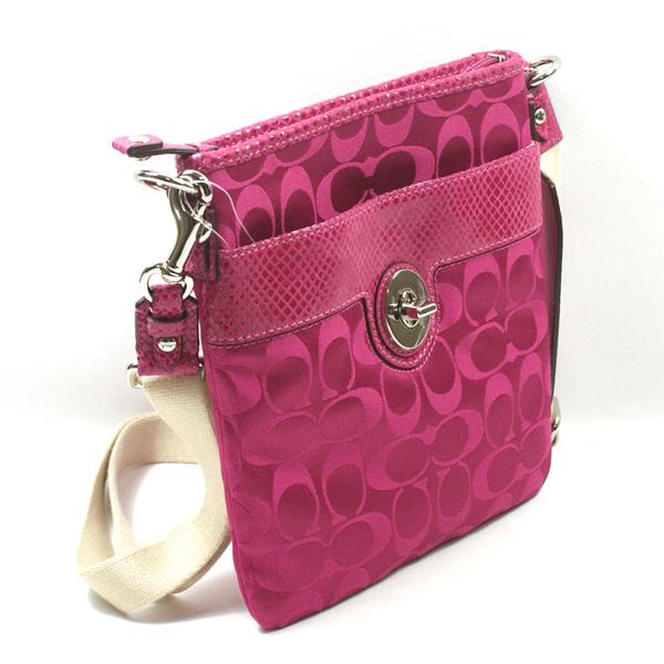 Coach Peyton Signature Pink Swing Pack/ Crossbody Bag #43457 | Coach 43457