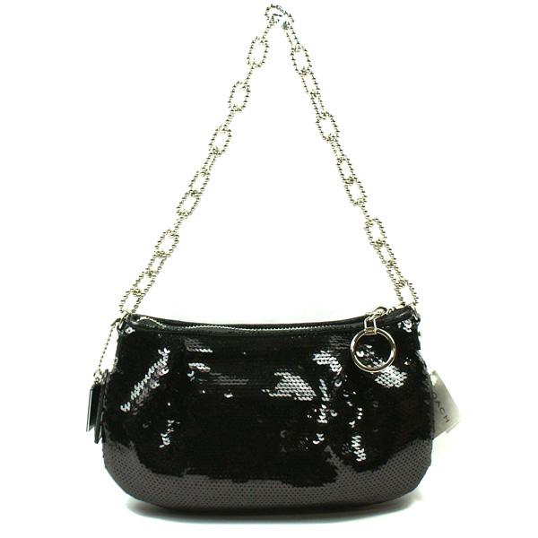 Home Coach Poppy OCC Black Sequin Pouch Evening Bag