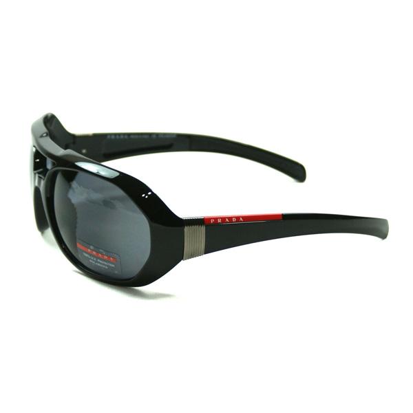 prada sport black rubber sunglasses