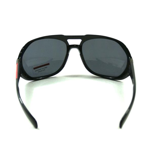 prada sport black rubber sunglasses