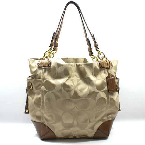 Coach Peyton Signature Khaki Tote Bag #14505 | Coach 14505