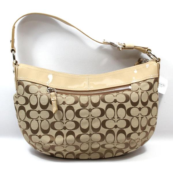 Coach Soho Pleated Signature Khaki Hobo Bag #13740 | Coach 13740
