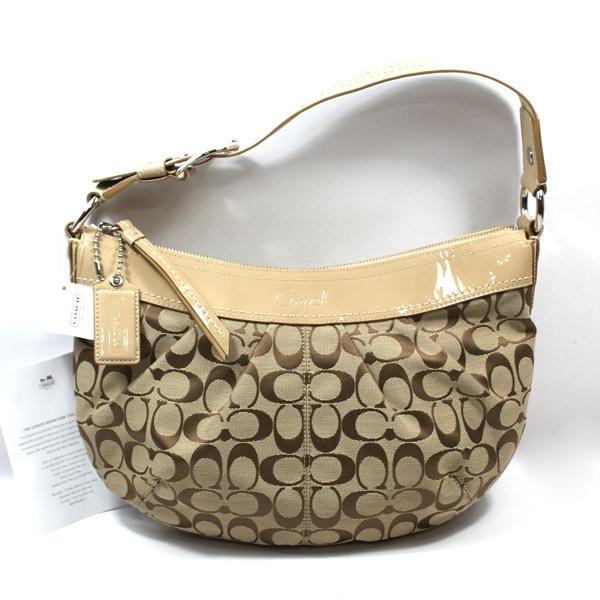 Coach Soho Pleated Signature Khaki Hobo Bag #13740 | Coach 13740