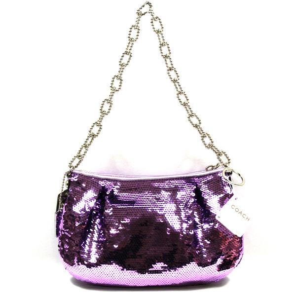 Coach Poppy OCC Amethyst Sequin Pouch/ Evening Bag #14368